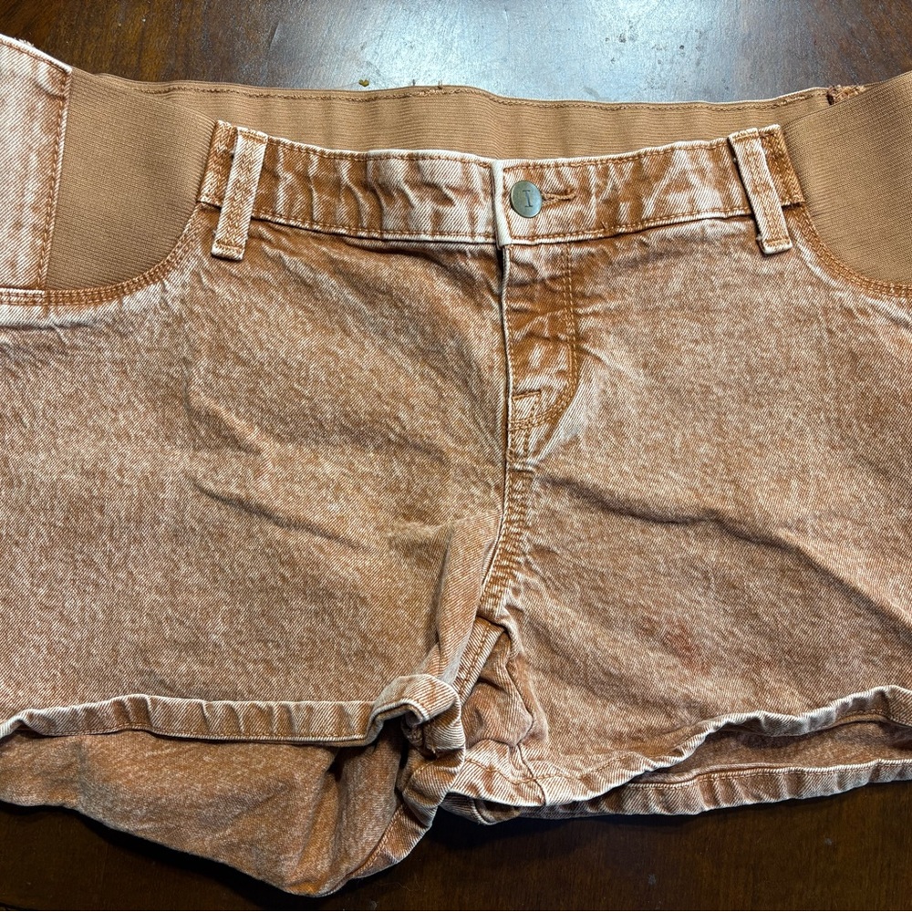 Isabel Maternity by Ingrid & Isabel Tan Jean Shorts